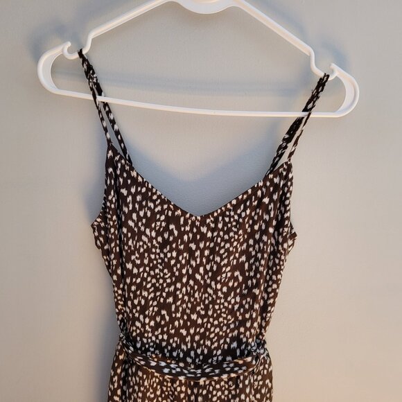 Brown and White Jumpsuit Pantsuit Size M - Picture 4 of 5